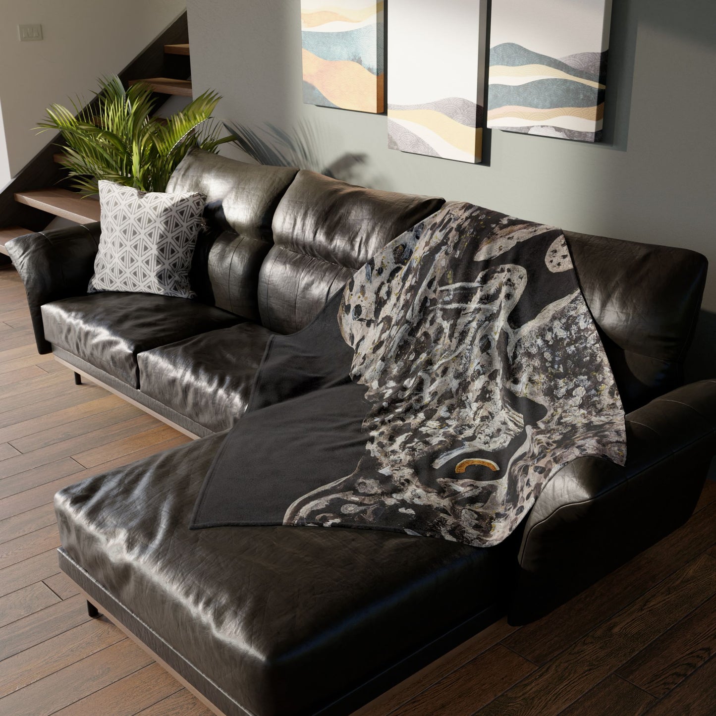 C3 Cave Soft Polyester Blanket - leopard