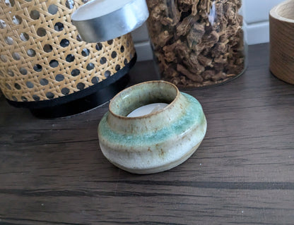 Cute hand thrown tea light holder