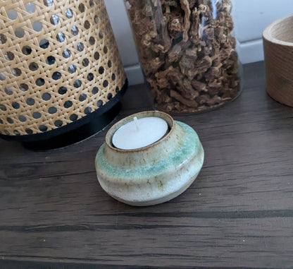 Cute hand thrown tea light holder