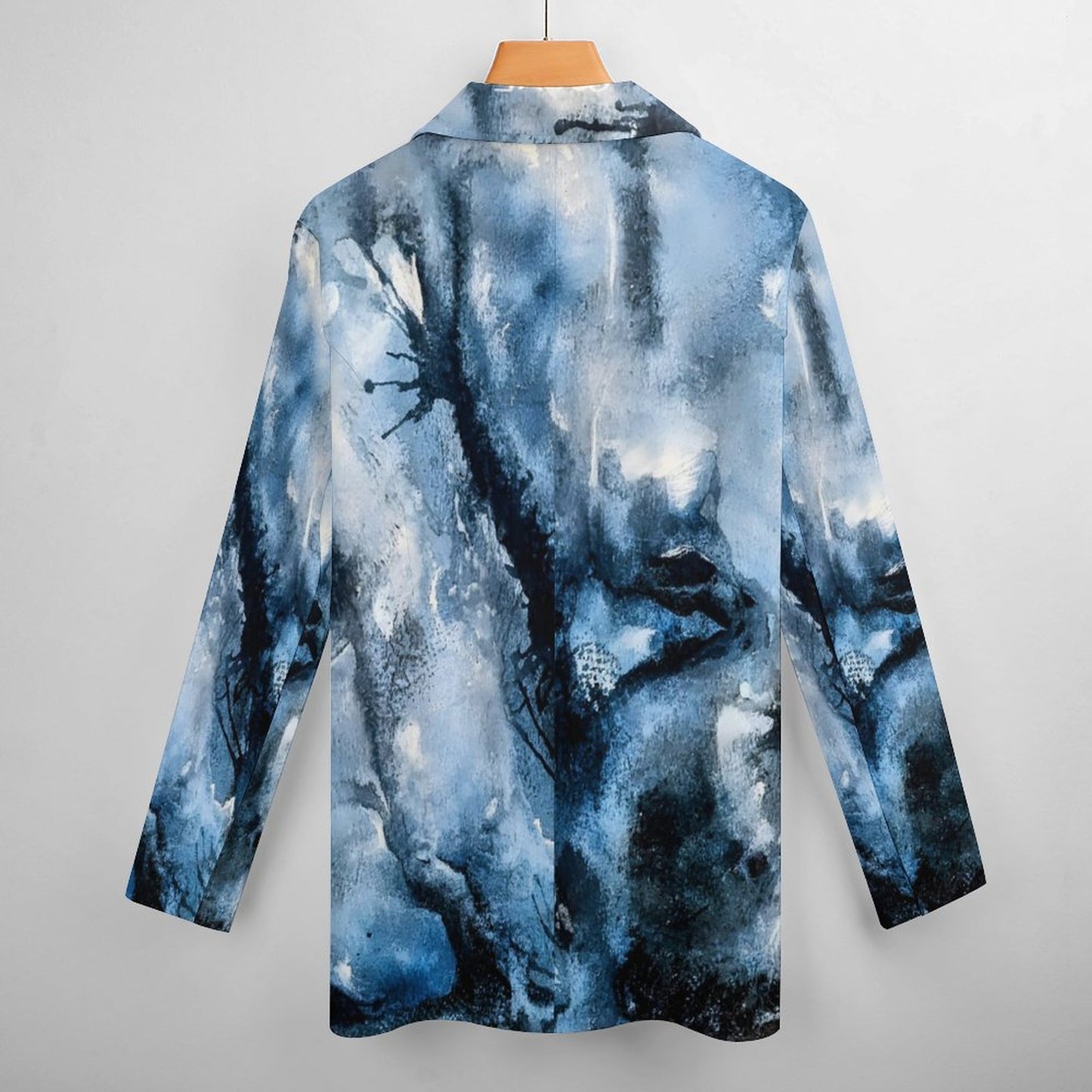 C3 Cave 'Watercolour Storm' Women's Statement Blazer polyester