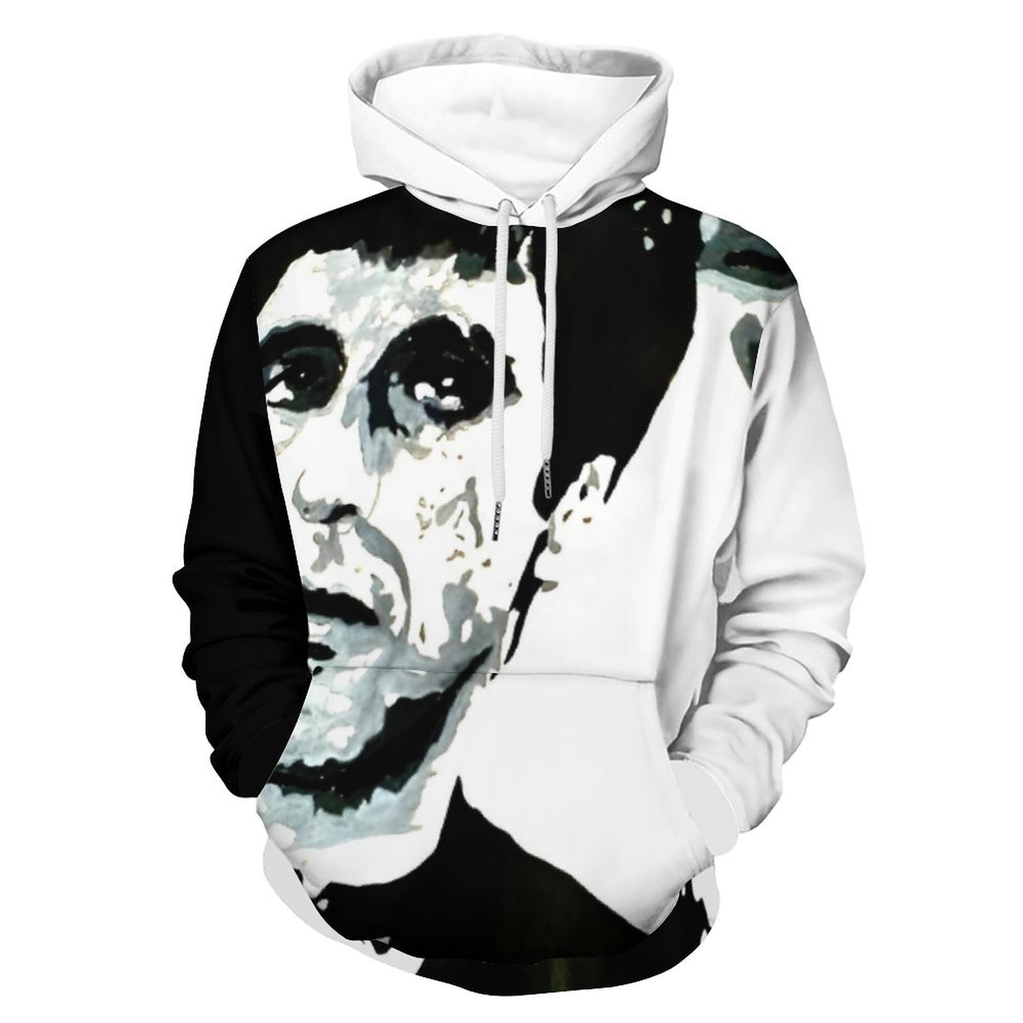 C3 Cave Women's Graphic Hoodie - Al Pacino painting print