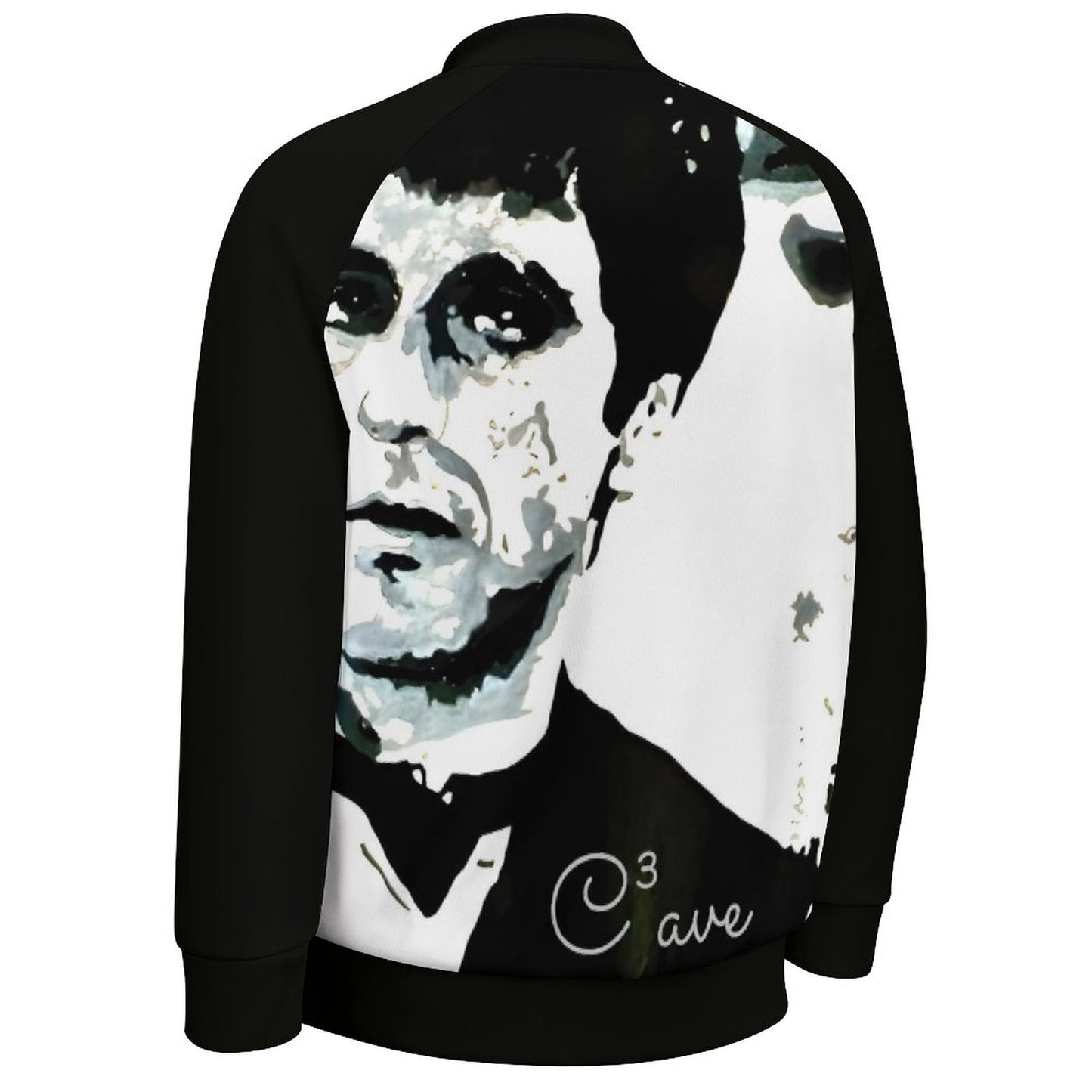 C3 Cave Al Pacino painting printed on Men's Baseball Jacket