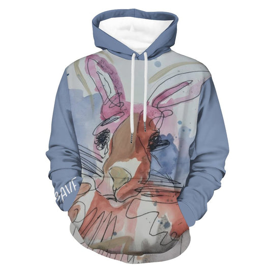 C3 Cave Women's Sister rabbit art Hoodie