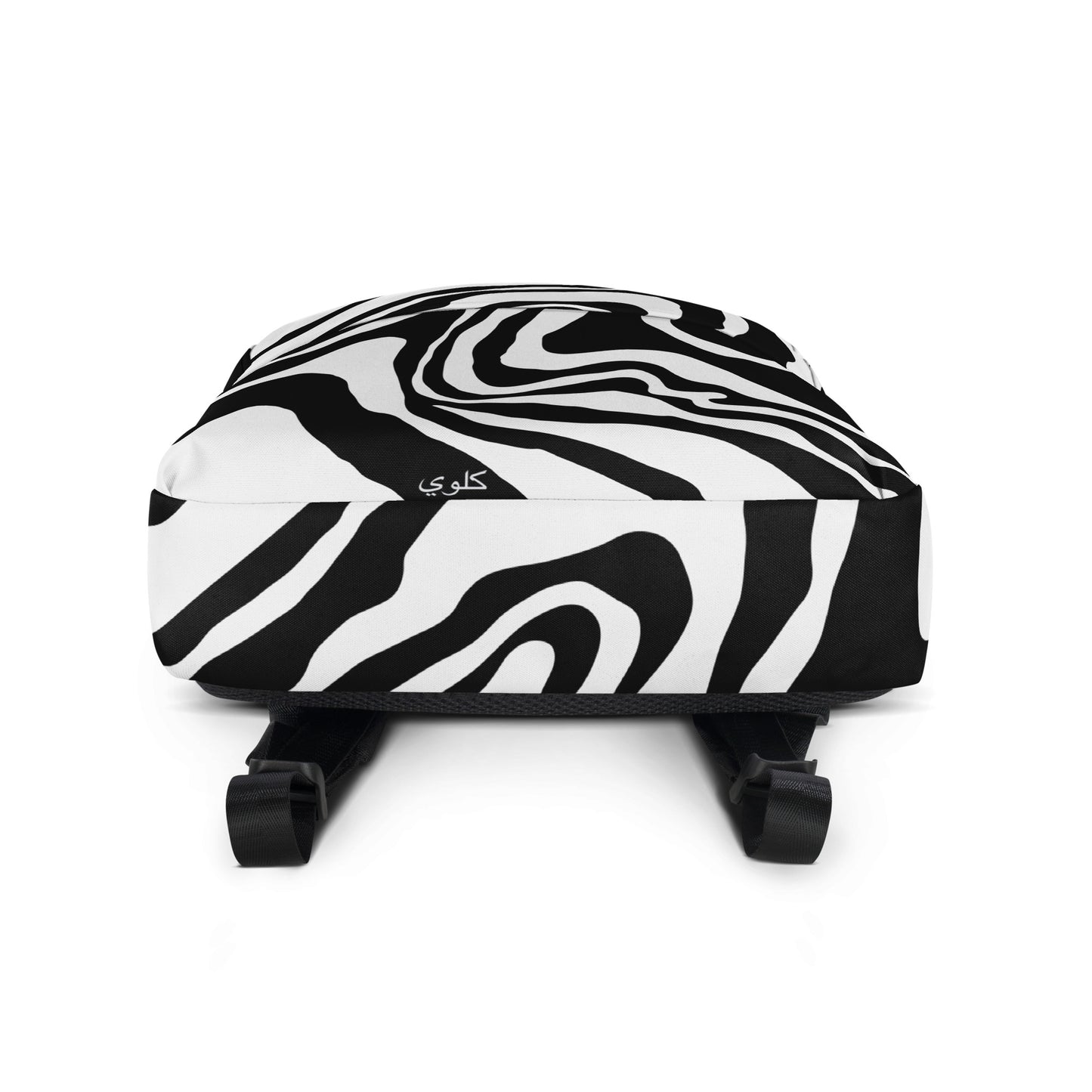 B/W swirl backpack