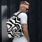 B/W swirl backpack