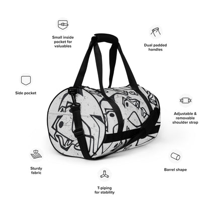 All-over print gym bag - Face