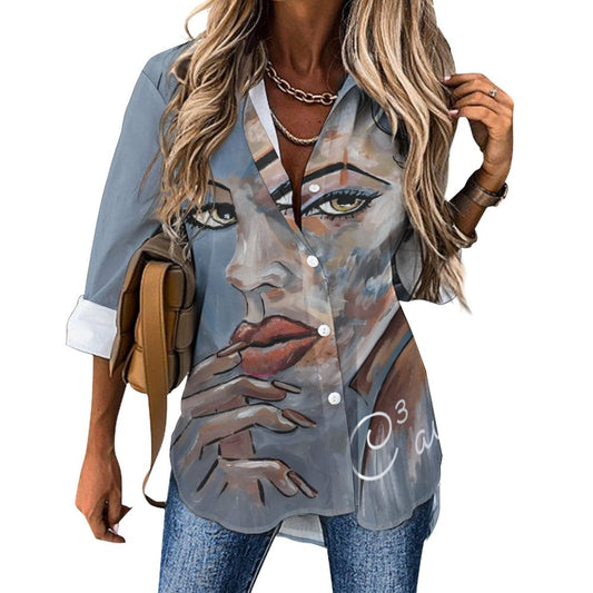 C3 Cave longline womens shirt poser Print