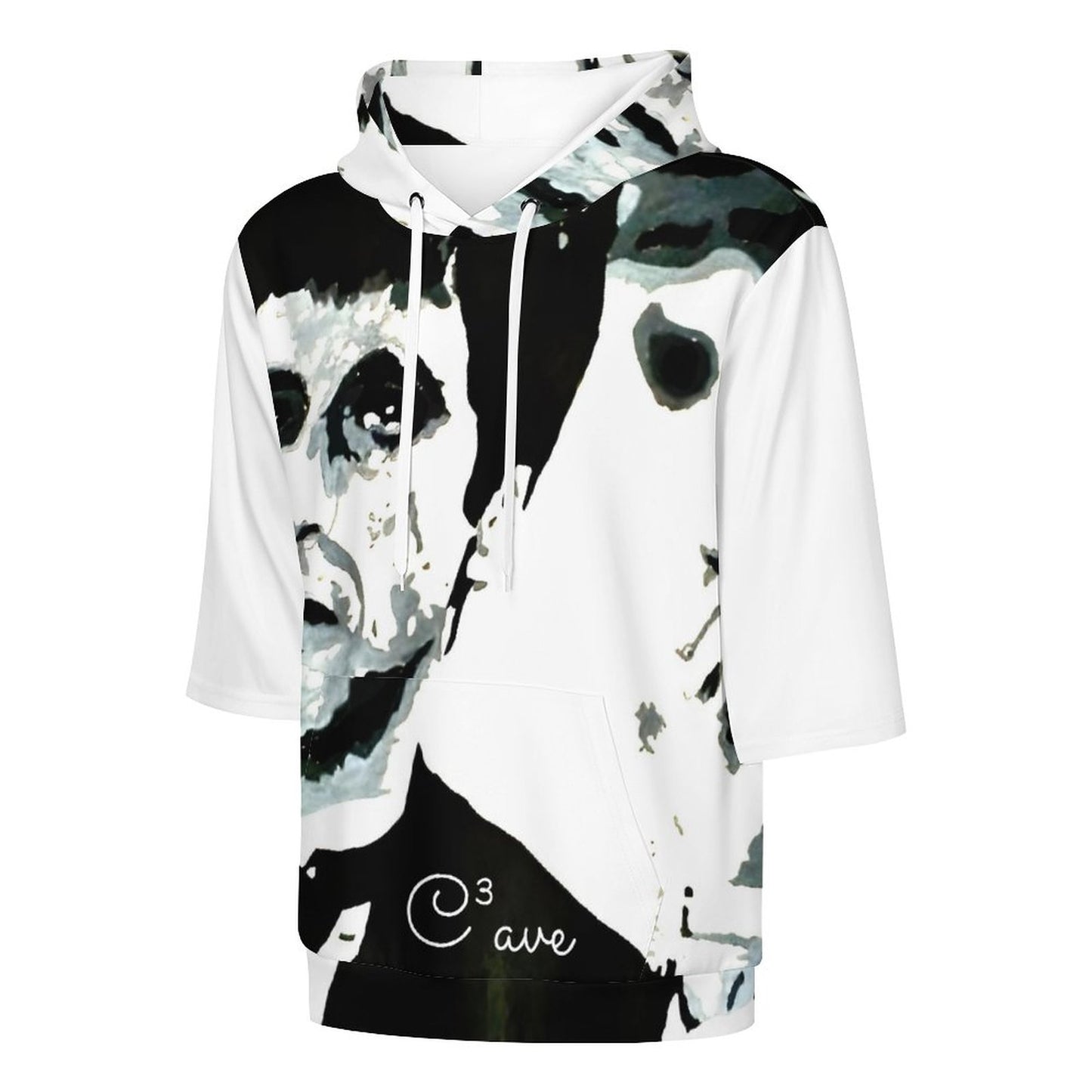 C3 Cave Al Pacino painting print - Thick Half Sleeve Hoodie