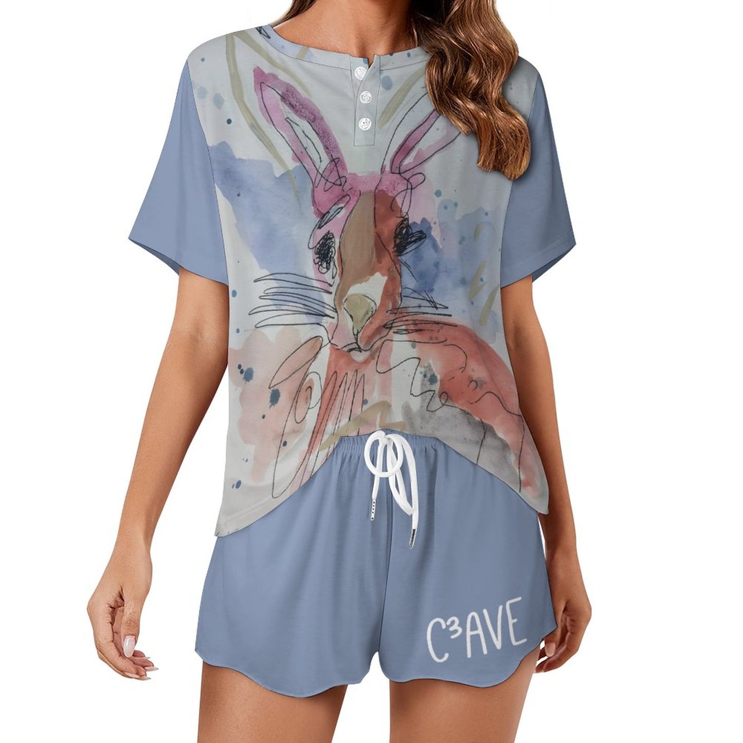 C3 Cave Sister rabbit loungewear