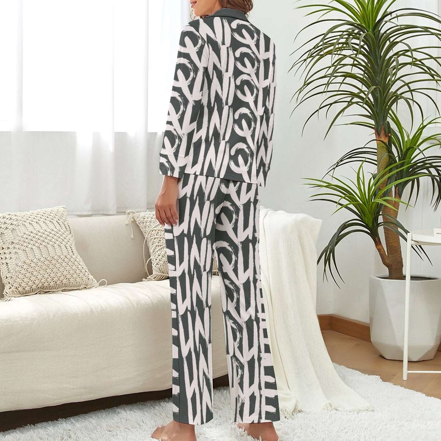 C3 Cave satin Pajama Set