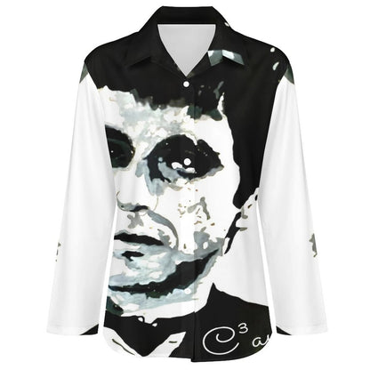 C3 Cave Al Pacino painting Printed  Women shirt (long length)