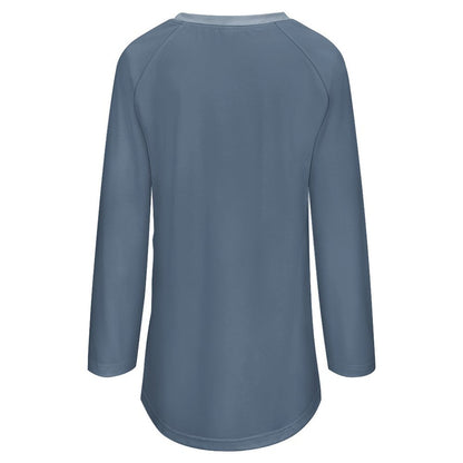 Custom Women's Long Sleeve U-Neck T-Shirt