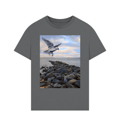 Slate Grey Men's oversized tee Organic cotton