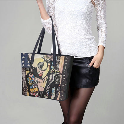 C3 Cave Women's leather Tote Bag -Dear Darling