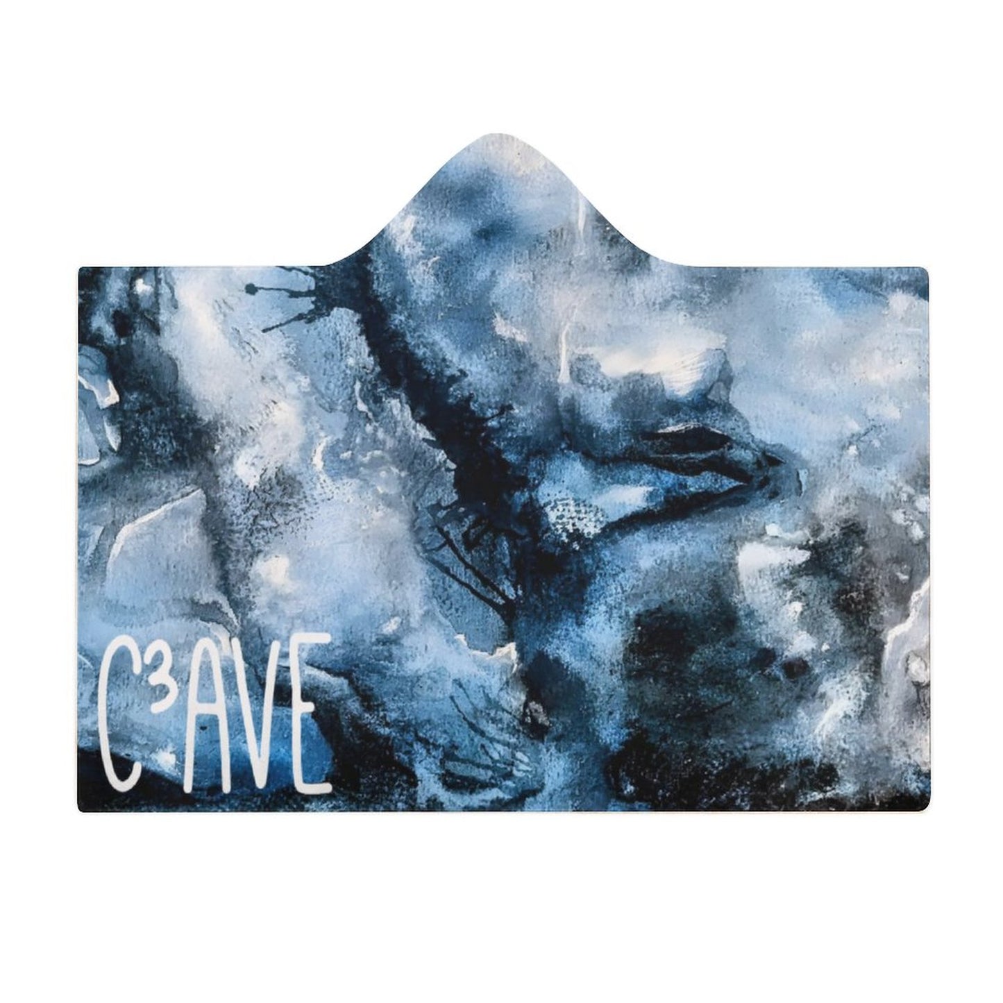 C3 Cave Wrap Hooded Blanket - Watercolour storm print