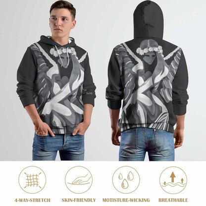 C3 Cave Hoodie for Men concrete angel print