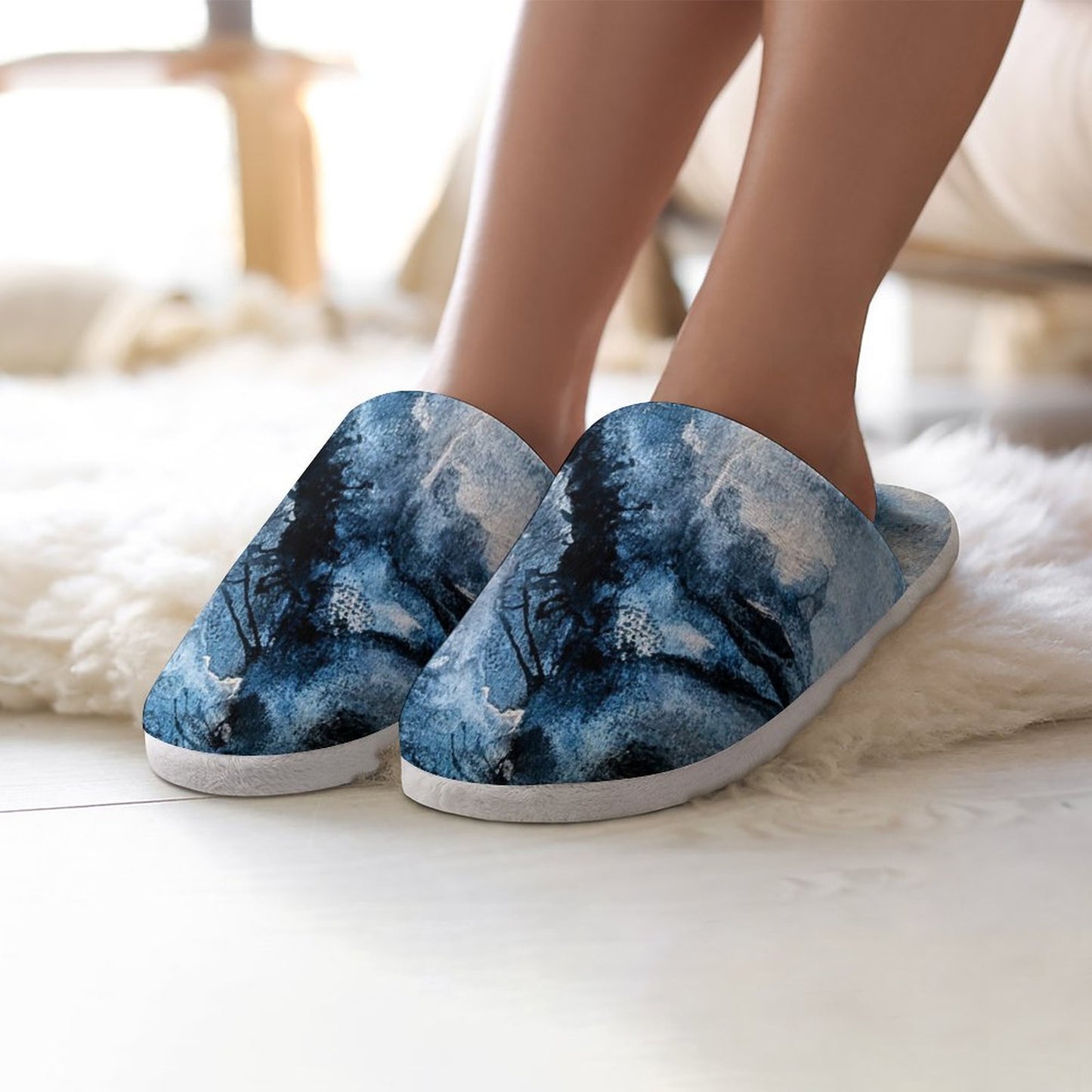 Flannel Ladies Cotton Slippers