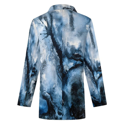 C3 Cave 'Watercolour Storm' Women's Statement Blazer polyester