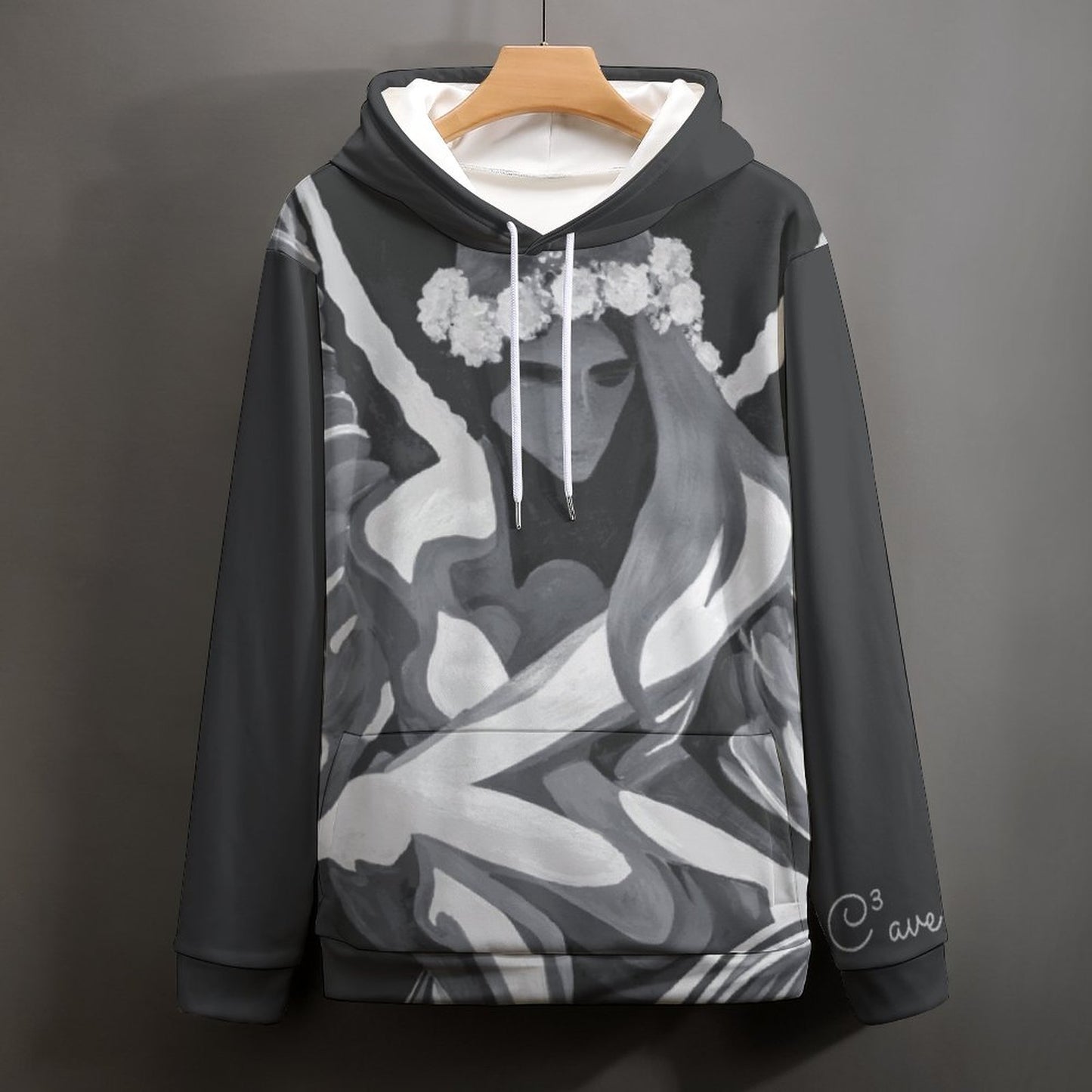 C3 Cave Hoodie for Men concrete angel print