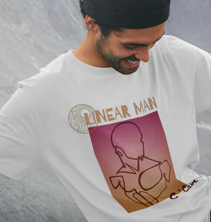 C3 Cave 'Linear man' long line certified cotton Mans T-shirt