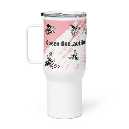 Queen Bee Travel mug with a handle