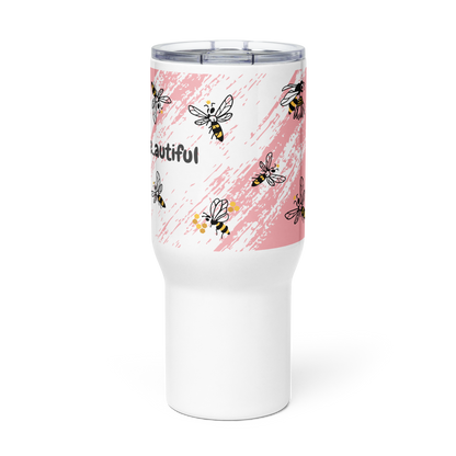 Queen Bee Travel mug with a handle