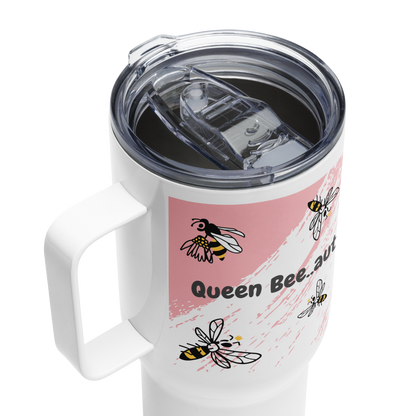 Queen Bee Travel mug with a handle