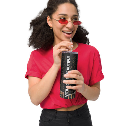 Stainless steel tumbler - Vitiligo