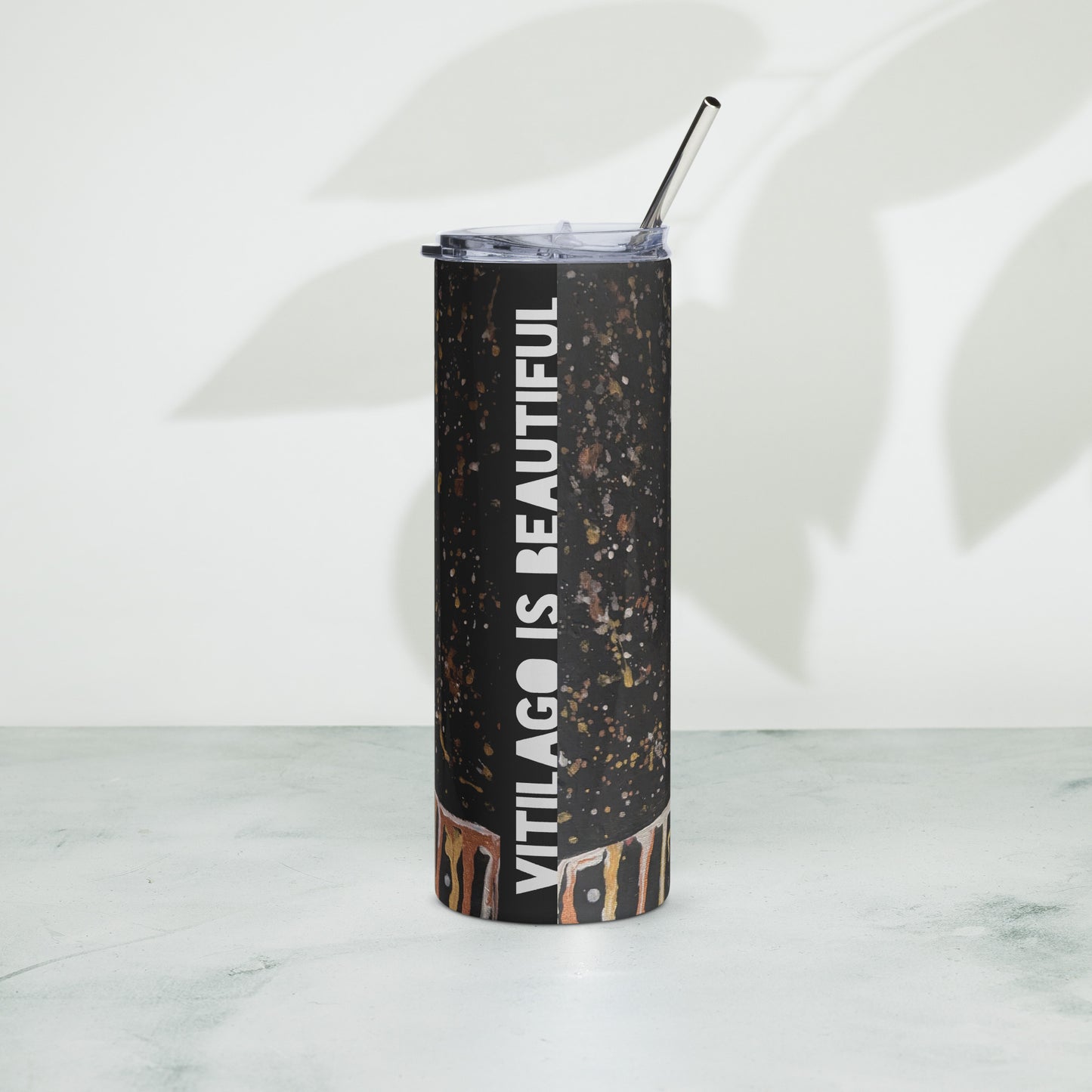 Stainless steel tumbler - Vitiligo