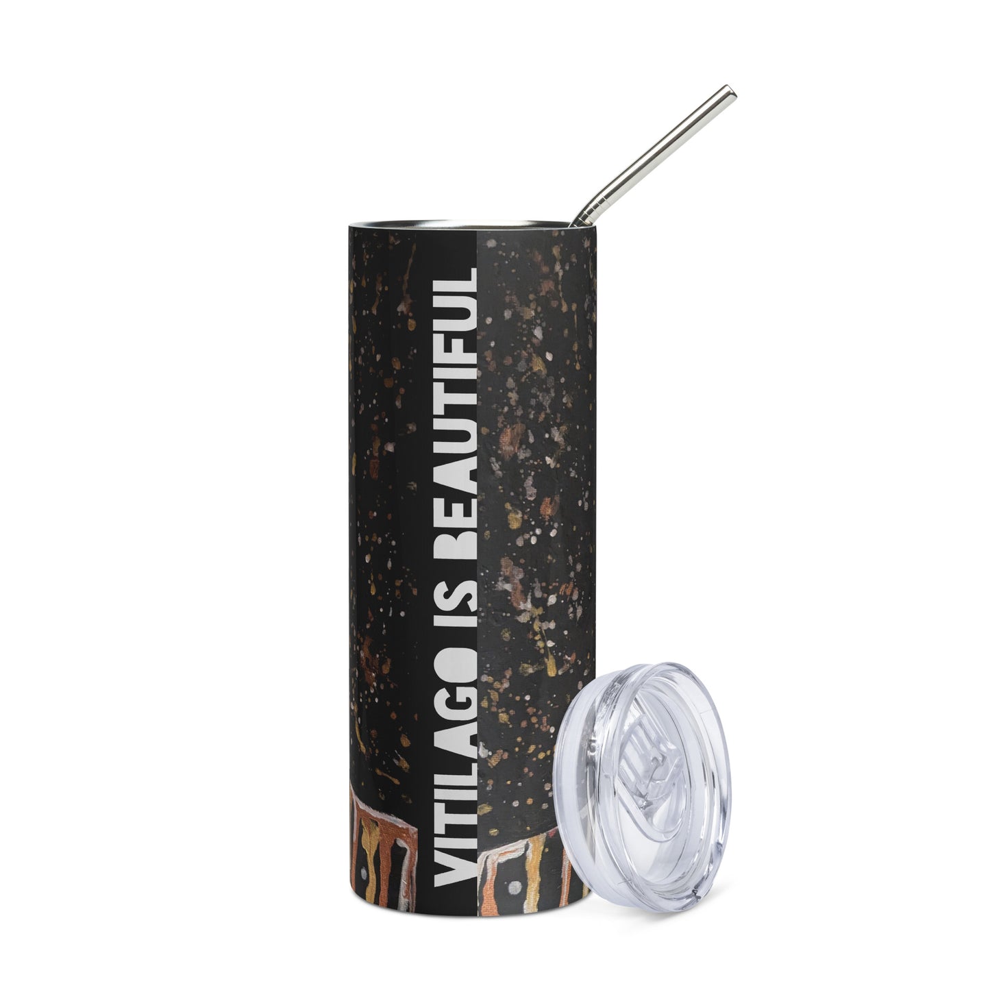 Stainless steel tumbler - Vitiligo