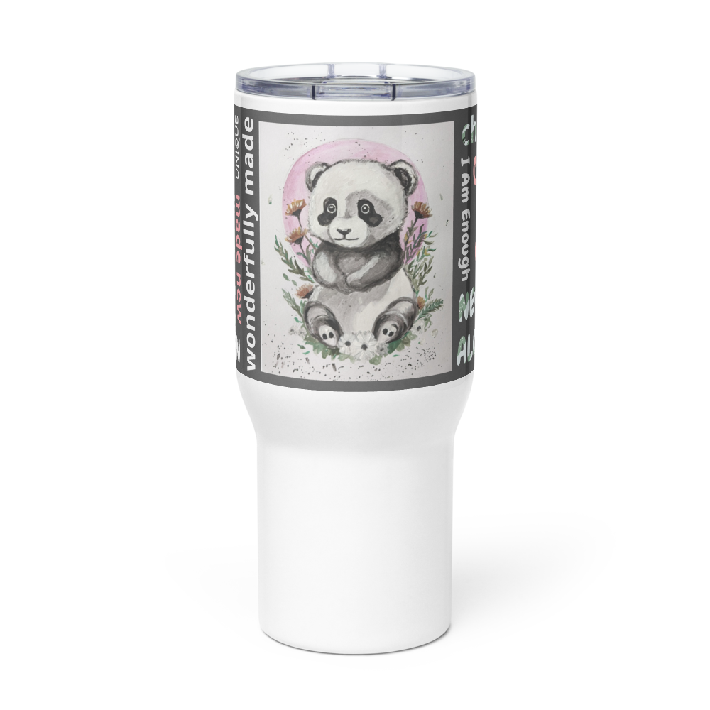 Affirmations Travel Mug- Panda