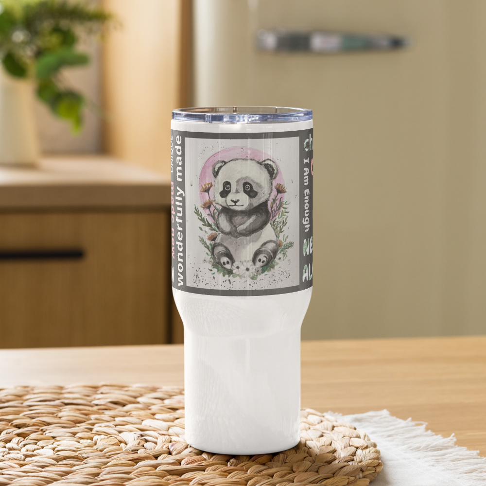 Affirmations Travel Mug- Panda