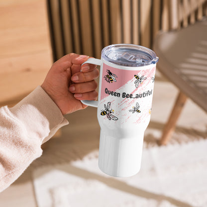 Queen Bee Travel mug with a handle