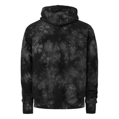 Unisex Champion tie-dye hoodie (C3 - Cubed embroidery and wolf embroidery)