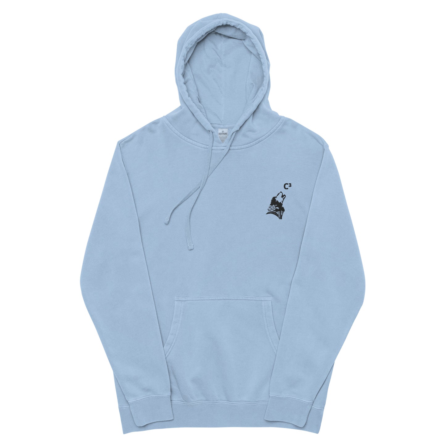 Basic hoodie (C³ and wolf embroidery ) unisex