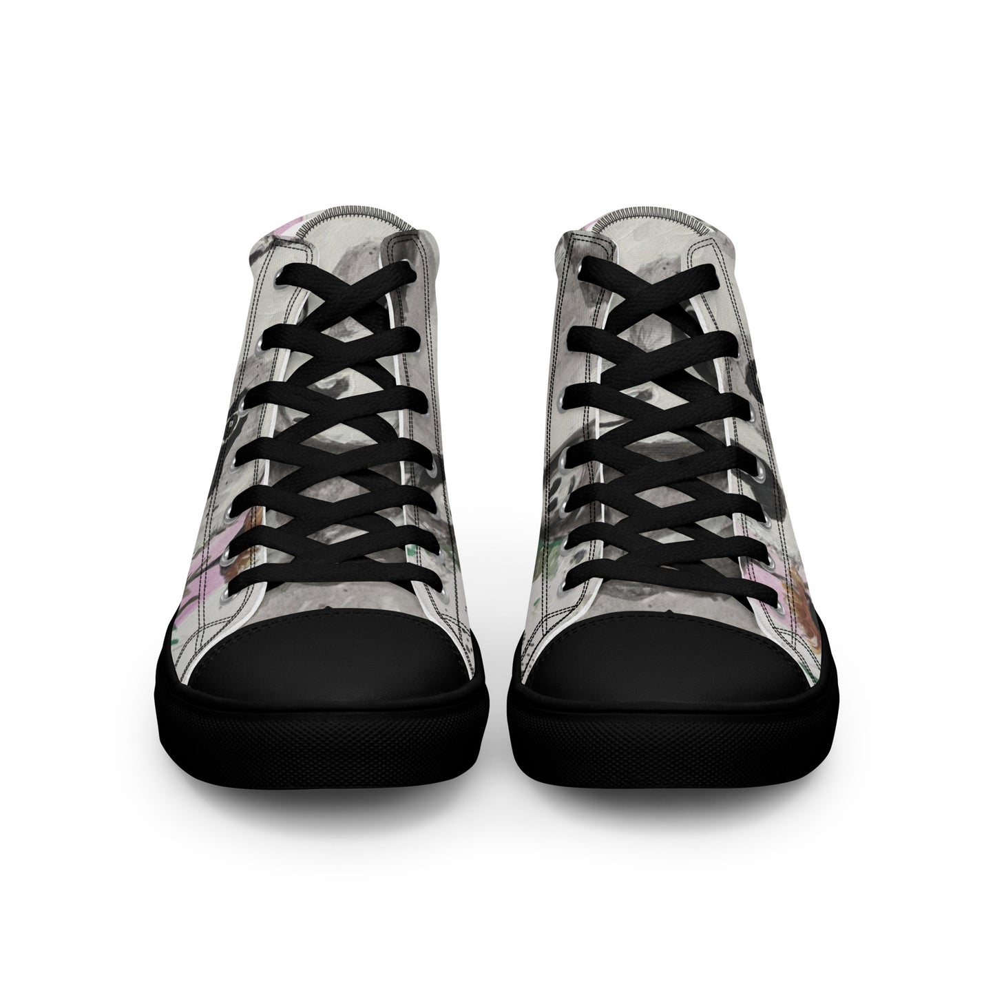 Women’s high top canvas shoes - panda