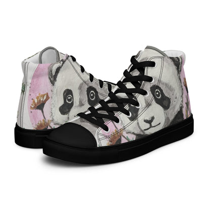 Women’s high top canvas shoes - panda