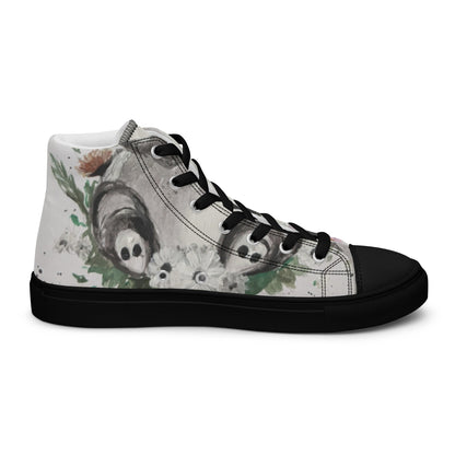 Women’s high top canvas shoes - panda