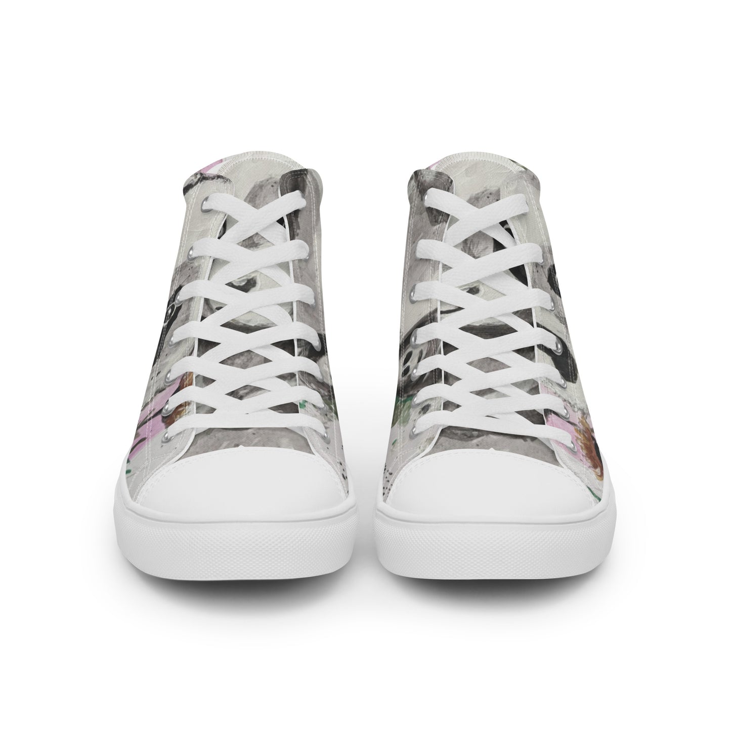 Women’s high top canvas shoes - panda