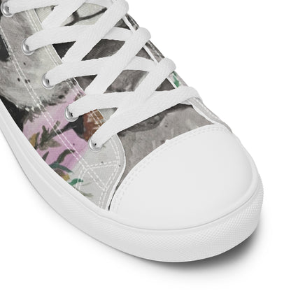 Women’s high top canvas shoes - panda